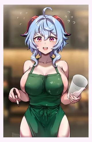 Happy Birthday to (Ganyu) let's us drink milk from her tits.