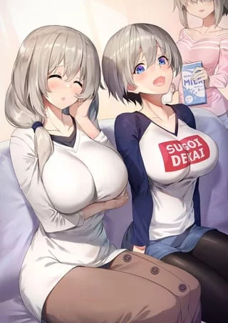 (Uzaki) You are now the man of the house. You can only impregnate two of them, who would you choose?