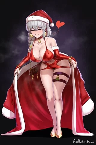 Naughty Santa Tsuki (Aestheticc-meme)[Uzaki chan Wants to Hang Out!]