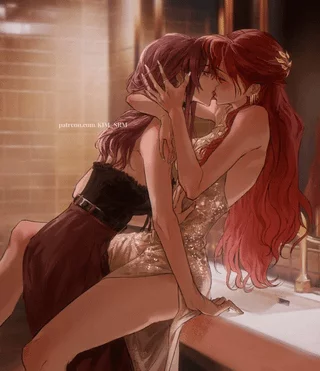 I want to be her, the girl who drags my girlfriend away from the party to kiss her as the bell strikes midnight~