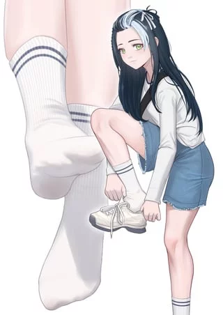 girl in white socks[Artist:ProLatte]