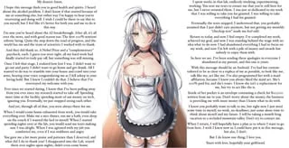 An apology from your scientist girlfriend [long and sad] [story] [no sex] [android]
