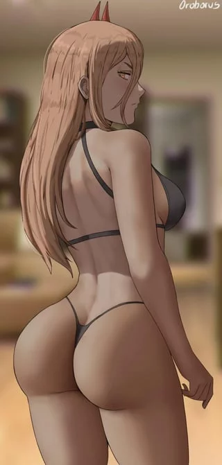 Power Showing Off Her Fat Ass (Chainsaw Man)