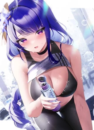 Raiden Shogun in sportswear [Genshin Impact]