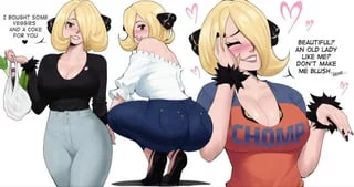 An old lady like me, beautiful? Aww darling, you're making me blush... (i want to be the milf who you've talked to a few times)