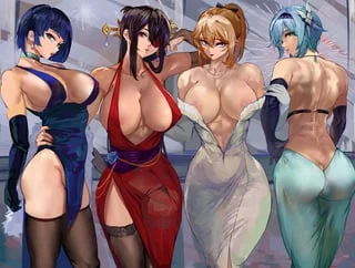 Yelan, Eula, Beidou and Jean (Loooyd)