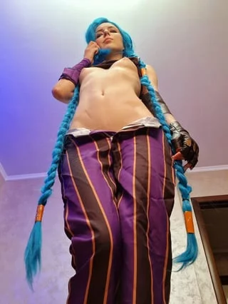 Jinx [League of Legends] is a towering presence (Lina Moore)