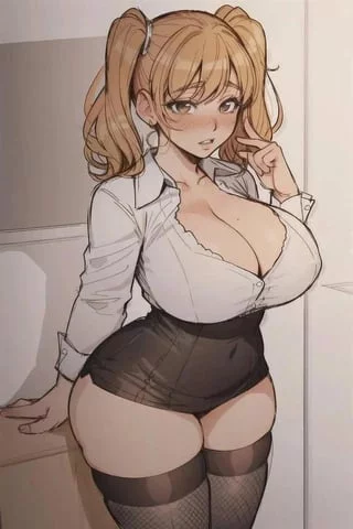 *Giggle* Why are you looking at me like that hmm? (I want to be the cutie you can't stop staring at.)