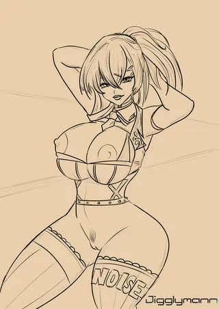 Nikke: Noise WIP - Loving her new outfit so thought ill start some art of her. More Nikkes on the way!!