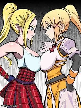 Really needing to goon to sexy big tit babes like (Darkness). Any recommendations or even examples?
