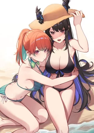 Nerissa and Kiara's vacation (@Resu_desu)[Hopetiteve]