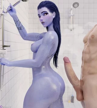 Widowmaker hitting the showers (Nemesis_3d) [Overwatch]