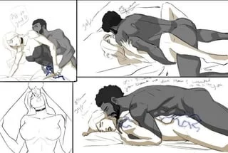 BLACKED Canary [dirtycomics] (Black Canary & Black Lightning)