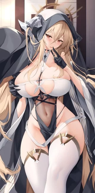 Have you boys done your prayers for today~? If so, Mother here will let you all use your cocks on her body~
