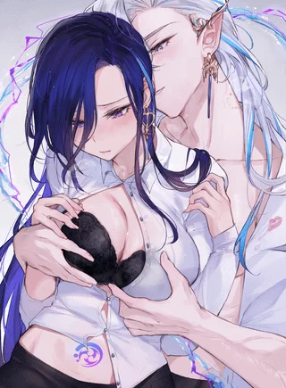 Clorinde and Neuvillette (Qiandai)