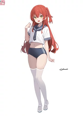 Ikuyo in Serafuku & Buruma [Bocchi the Rock]
