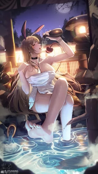 By the hot springs (By: YUHANG)