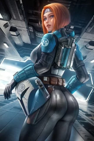 Man I have been staring at (Bo-Katan) sexy ass for a while, so big and round