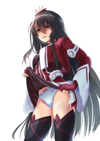 Koori Chikage Disgusted Skirt Lift [Nogi Wakaba is a Hero]
