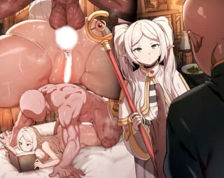 Frieren - anal sex for a magic book, she doesn't mind it all (Dodok) [Sōsō no Frieren]