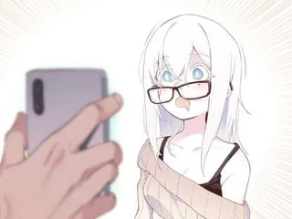 "You want me to look at your phone? Okay, I guess. Hey, what's with this.... this... huh... w-what was I doing again?"
