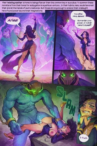 "Arise! You will be mine, demon!" I exclaim. In my naivety, I thought that summoning a demon would mean I control it. Turns out the demon can still take what it wants... and right now, thats me.