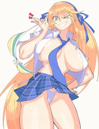 Katsuragi freeing the boobs (inkuusan) [Senran Kagura]