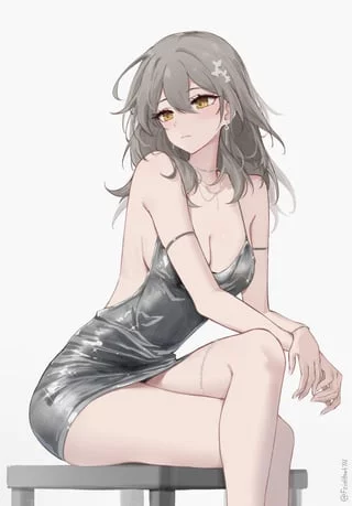 This party is so boring.. (I want to be her, a lonely and bored girl at a party~)