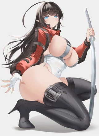 Statuesque with sword (zzo) [Original]