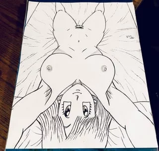 Drawing a new pov for Bulma(Saquanarts)[DragonballZ].