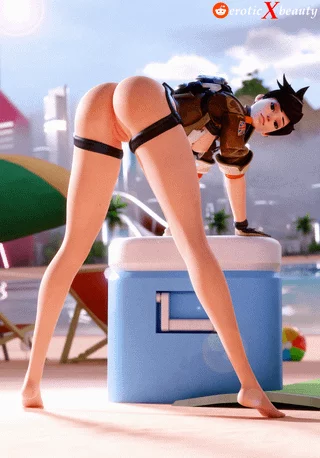 Tracer and her amazing legs (eroticXbeauty)