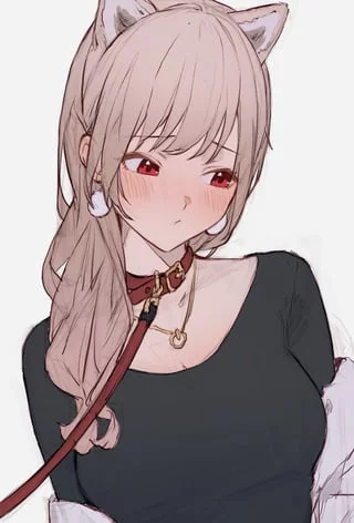 I got a collar~♡ now I need a girl to use it on me~
