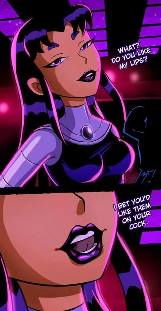 Blackfire Boner tease [onlyboney] [Teen titans] [DC]