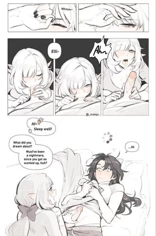 Being woken up like this is a dream~