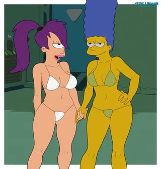 Let's do it together [Turanga Leela,Futurama,Marge Simpson,The Simpsons] (kurt lenman)