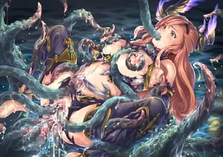 [Granblue Fantasy] Tweyen's quest to a cave lake goes horribly wrong (artist: Kuragetakos)