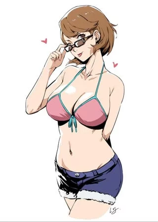 (Yukari) stealing the show yet again. She might be the ultimate Persona beach bunny