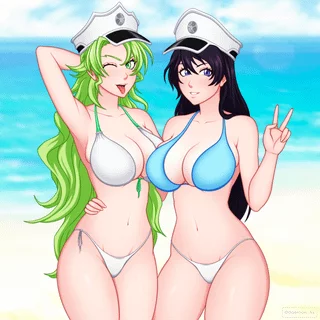Bambietta & Candice (daemon_hx) [Bleach]
