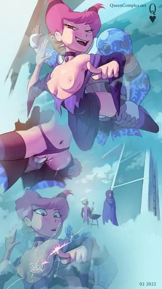Cyborg Holds Up Jinx To Creampie (QueenComplex) [Teen Titans]
