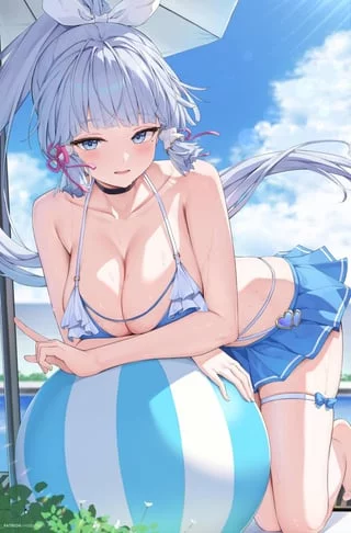 Ayaka at the beach