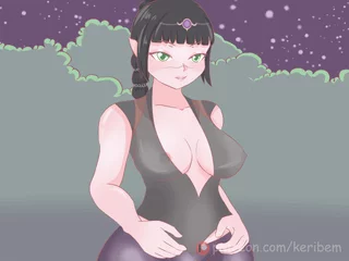 Shadowheart with her tits out (keribem)