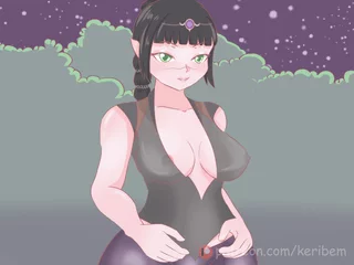 Shadowheart with her tits out (keribem)