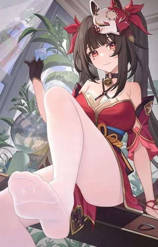 "Pathfinder, you don't want anyone to know you carry condoms around, do you? Then come over here and lick it clean~" [Sparkle - Honkai Star Rail]