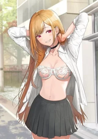 (Marin Kitagawa) teasing you with her slutty body while you're on a date together~