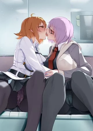 Mash and Senpai [Fate Grand Order]
