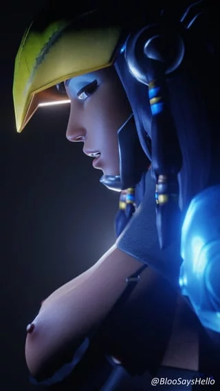 Pharah pinup (bloosayshello)