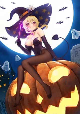 Lumine on Halloween (Genshin Impact) [Fukuro Ko]