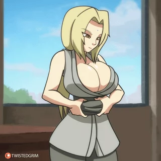 Tsunade undressing (TwistedGrim) [Naruto]