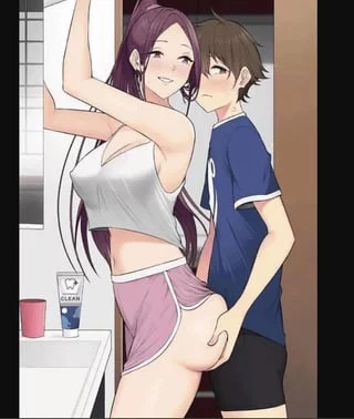 You're such a perv little bro, but you'va got i a big cock for your size...