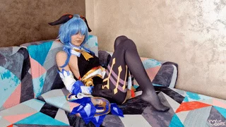 Ganyu gives a sexy preview of her ass and tits (Lina Moore)